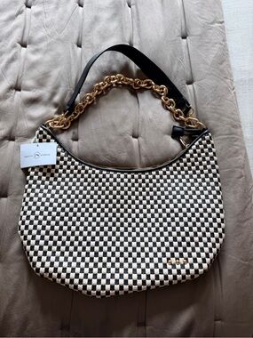 Pretty Simple Sienna Slouchy Woven Shoulder Bag NWT